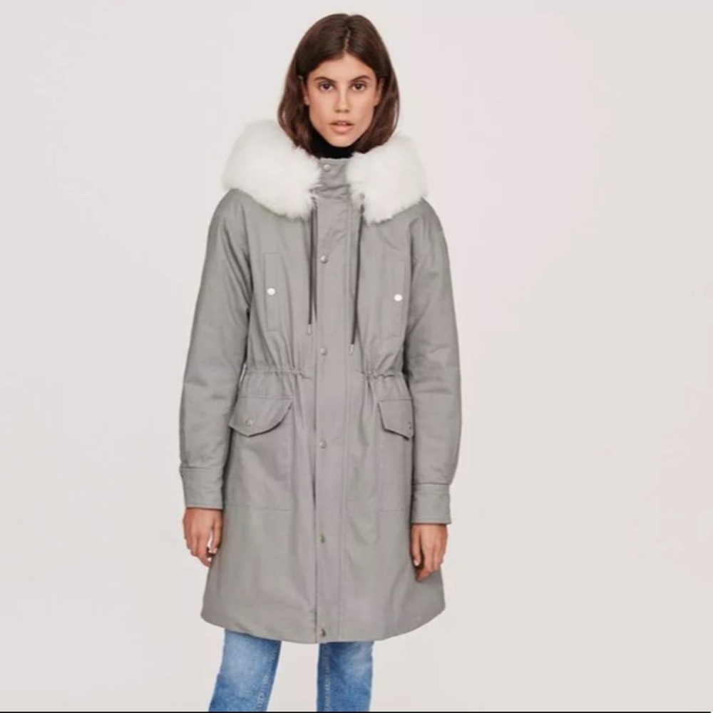 For CHER- Maje parka coat